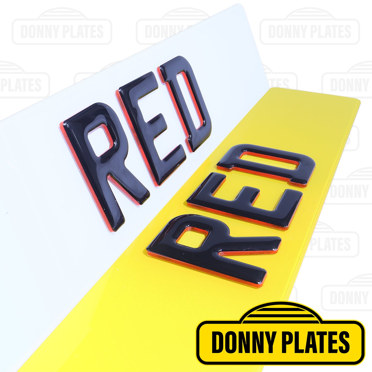 Red Neon Plate